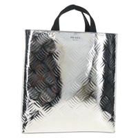 【原宿店限定】プラダ PRADA ハンドバッグ メタリックレザー シルバー レディース 152470M