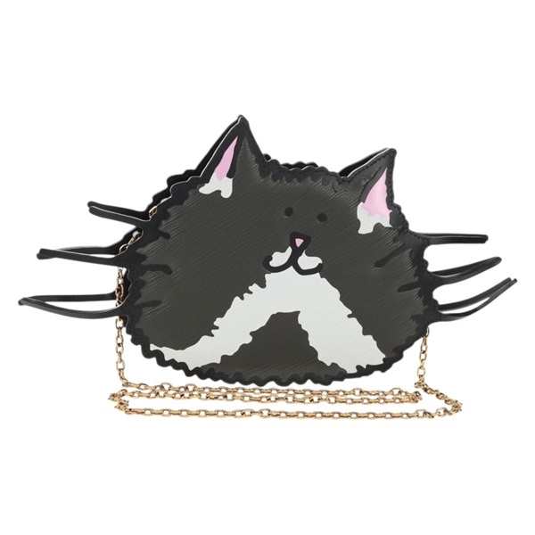 【原宿店限定】ルイ・ヴィトン LOUIS VUITTON キャットフェイスポシェット ショルダーバッグ エピ グレー レディース 143170M