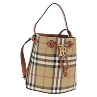 【原宿店限定】バーバリー BURBERRY ショルダーバッグ ノバチェック PVC ベージュ ゴールド レディース 147574M