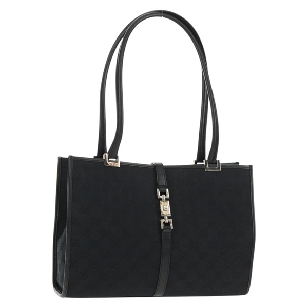 【原宿店限定】グッチ GUCCI ショルダーバッグ GGキャンバス ジャッキー ブラック シルバー 002 1073 1781 レディース 148814V