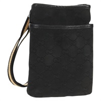 【原宿店限定】グッチ GUCCI ショルダーバッグ GGキャンバス ブラック 141863 レディース 149465V