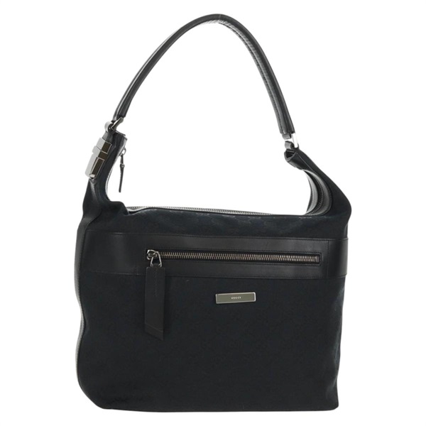 【原宿店限定】グッチ GUCCI ショルダーバッグ GGキャンバス ブラック 001 4298 レディース 150737V