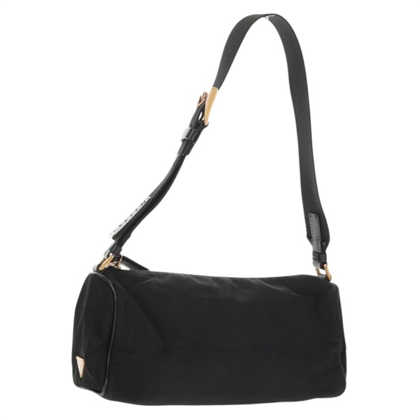 【原宿店限定】プラダ PRADA ショルダーバッグ ナイロン ブラック ゴールド レディース 149441V