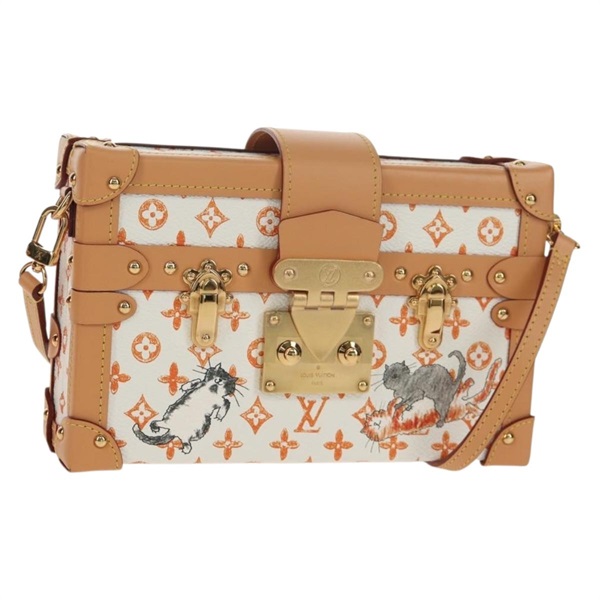 【原宿店限定】ルイ・ヴィトン LOUIS VUITTON プティットマル ショルダーバッグ キャットグラム ホワイト M44407 レディース 150916SM