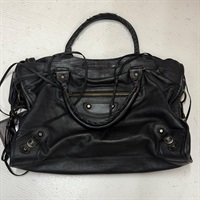 BALENCIAGA シティ ミディアム ショルダーバッグ ブラック レザー