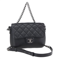 【原宿店限定】シャネル CHANEL ショルダーバッグ マトラッセ チェーン ラムスキン 2way ブラック レディース 154057SAM
