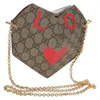 【原宿店限定】グッチ GUCCI ショルダーバッグ GGスプリーム チェーン PVC ベージュ ゴールド 678131 レディース 152468AM