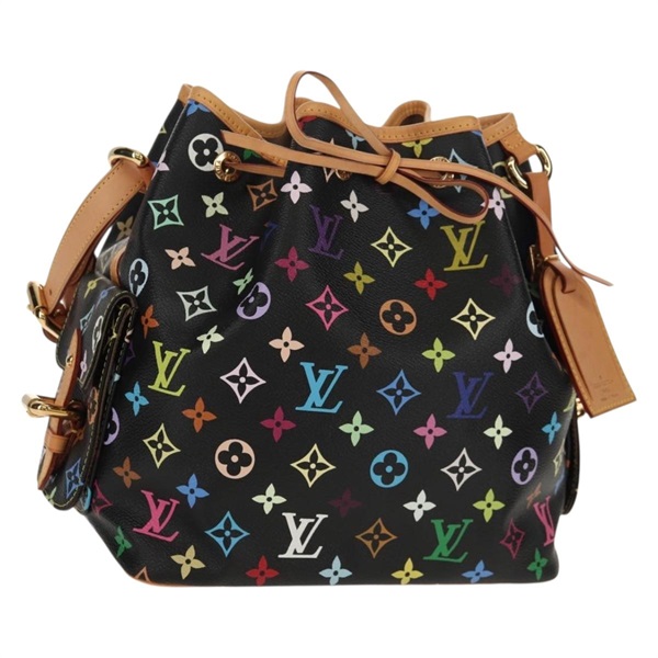 【原宿店限定】ルイ・ヴィトン LOUIS VUITTON プチノエ ショルダーバッグ モノグラムマルチカラー ブラック M42230 レディース 153632SM