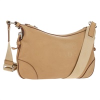 【原宿店限定】プラダ PRADA ショルダーバッグ レザー ベージュ シルバー レディース 153864V