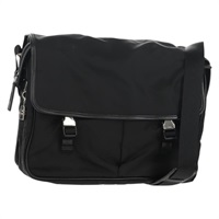 【原宿店限定】プラダ PRADA ショルダーバッグ ナイロン ブラック シルバー レディース am9598V