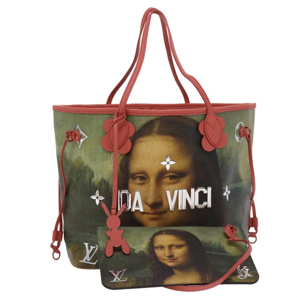 【原宿店限定】ルイ・ヴィトン LOUIS VUITTON ネヴァーフルMM トートバッグ モノグラム マスターズコレクション DA VINCI モナリザ ピンク M43373 レディース 47430S
