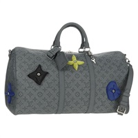 【原宿店限定】ルイ・ヴィトン LOUIS VUITTON キーポルバンドリエール50 ボストンバッグ トリヨンクライミング グレー M20901 レディース 138514SM