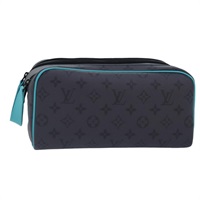 【原宿店限定】ルイ・ヴィトン LOUIS VUITTON ドップキット クラッチバッグ モノグラムエクリプスリバース ターコイズブルー M11482 レディース 89059SA
