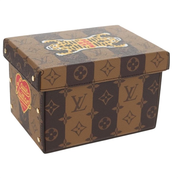 【原宿店限定】ルイ・ヴィトン LOUIS VUITTON モノグラムボックス トランク モノグラムストライプ(LV×NIGO) レディース 147268SM