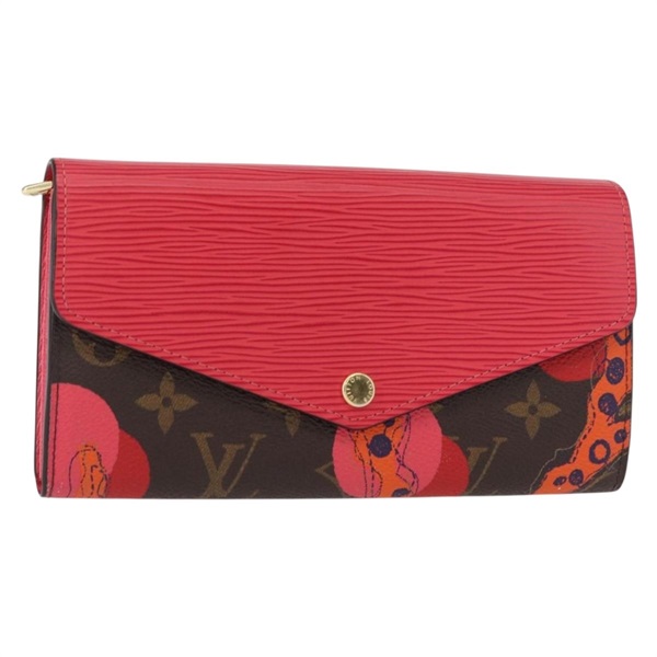 【原宿店限定】ルイ・ヴィトン LOUIS VUITTON ポルトフォイユサラ 長財布 エピ モノグラムラマージュ レッド M60938 レディース 152421AM