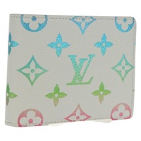 【原宿店限定】ルイ・ヴィトン LOUIS VUITTON ポルトフォイユスレンダー 二つ折り財布 マルチカラー グレー M14354 レディース 147576M