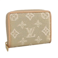 【原宿店限定】ルイ・ヴィトン LOUIS VUITTON ジッピーコインパース コインケース モノグラムラミネーテッドジャガード ゴールド M82483 レディース 100863SA