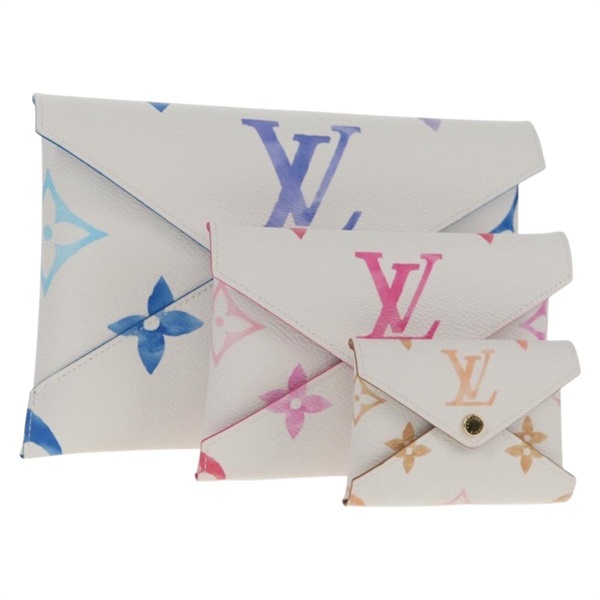 【原宿店限定】ルイ・ヴィトン LOUIS VUITTON ポシェットキリガミ クラッチバッグ LVバイザプール ポーチ ホワイト M82387 レディース 129786M