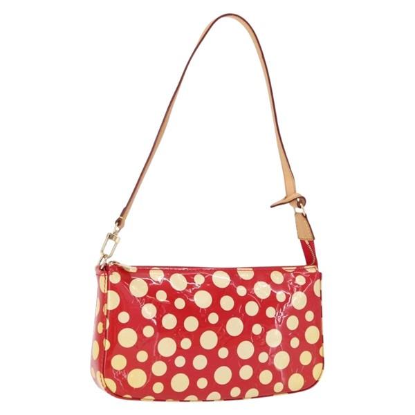 【原宿店限定】ルイ・ヴィトン LOUIS VUITTON ポシェット・アクセソワール アクセサリーポーチ ヴェルニ草間彌生 ドットアンフィニ レッド M91428 レディース 152414V