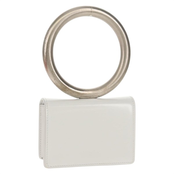 【原宿店限定】サルヴァトーレフェラガモ Salvatore Ferragamo ポーチ レザー ホワイト シルバー レディース 150881AV