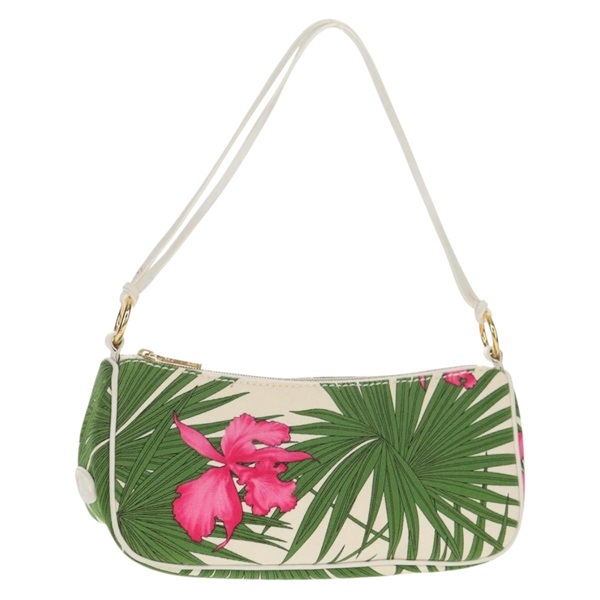 【原宿店限定】セリーヌ CELINE アクセサリーポーチ キャンバス グリーン ゴールド レディース 153858V