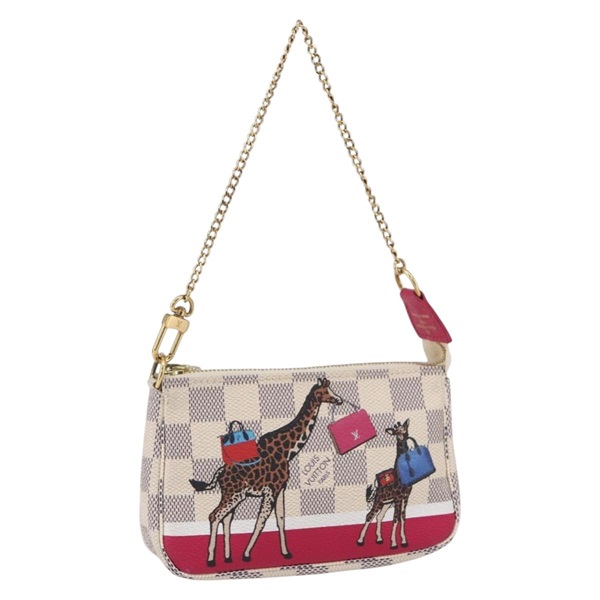 【原宿店限定】ルイ・ヴィトン LOUIS VUITTON ミニポシェットアクセソワール アクセサリーポーチ ダミエ アズール 麒麟 N62200 レディース 151369SAM