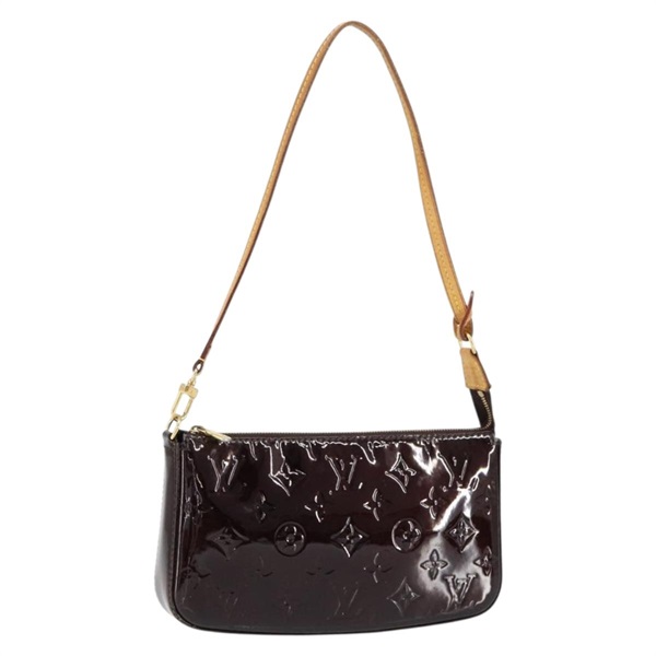 【原宿店限定】ルイ・ヴィトン LOUIS VUITTON ポシェット・アクセソワール ポーチ モノグラムヴェルニ アマラント M91576 レディース 154299