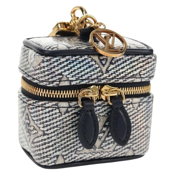 【原宿店限定】ルイ・ヴィトン LOUIS VUITTON ビジューサックマイクロバニティ バッグ チャーム モノグラムラミネーテッドジャガード ゴールド R95559 レディース 129778M