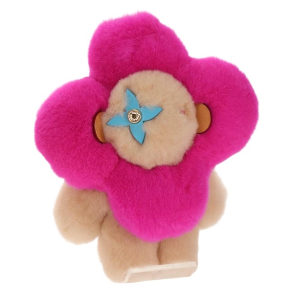 【原宿店限定】ルイ・ヴィトン LOUIS VUITTON ヴィヴィエンヌヴィゾン バッグチャーム ファー ベージュ ピンク M00870 レディース 144000SM