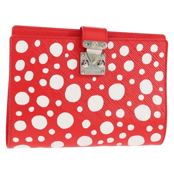 【原宿店限定】ルイ・ヴィトン LOUIS VUITTON クヴェルテュール・カルネポール 手帳カバー エピ LV × YK レッド GI0888 レディース 139614M