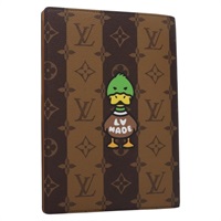 【原宿店限定】ルイ・ヴィトン LOUIS VUITTON クヴェルテュール カルネ ノートカバー モノグラム ストライプ NIGO ブラウン GI0720 レディース 114929SA