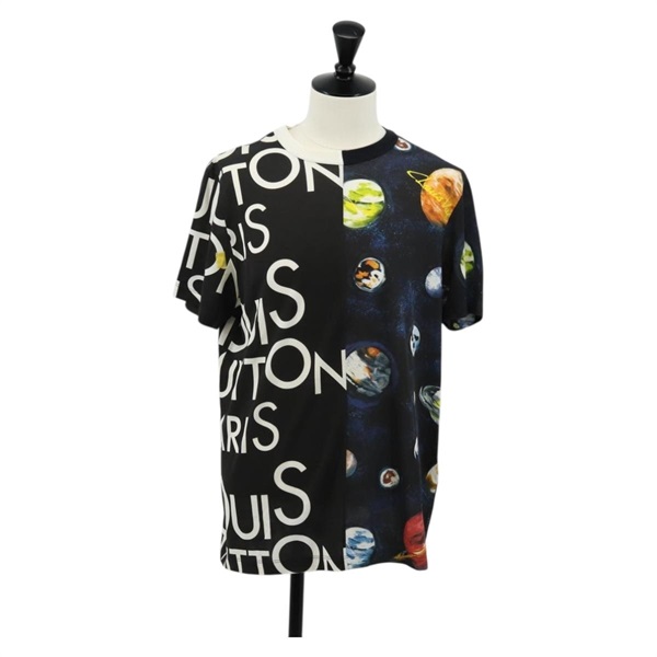 【原宿店限定】ルイ・ヴィトン LOUIS VUITTON 半袖Ｔシャツ コットン ブラック レディース 129780M
