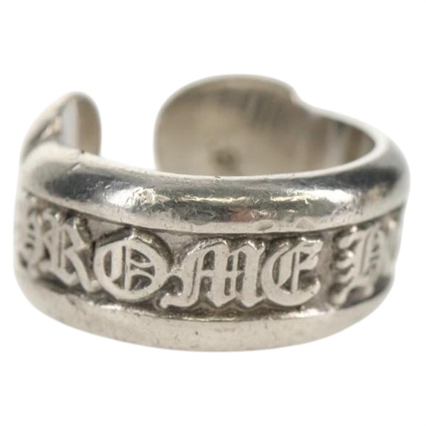【原宿店限定】クロムハーツ Chrome Hearts スモールスクロールラベル リング・指輪 Ag925 シルバー レディース 141203M