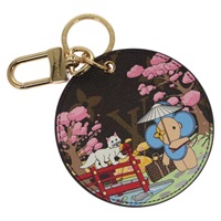 【原宿店限定】ルイ・ヴィトン LOUIS VUITTON ポルト クレ イリュストレ キーリング モノグラム M00499 レディース 109803SA