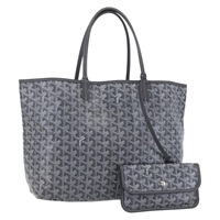 【原宿店限定】ゴヤール GOYARD サンルイPM トートバッグ ヘリンボーン PVC グレー レディース 151375SM