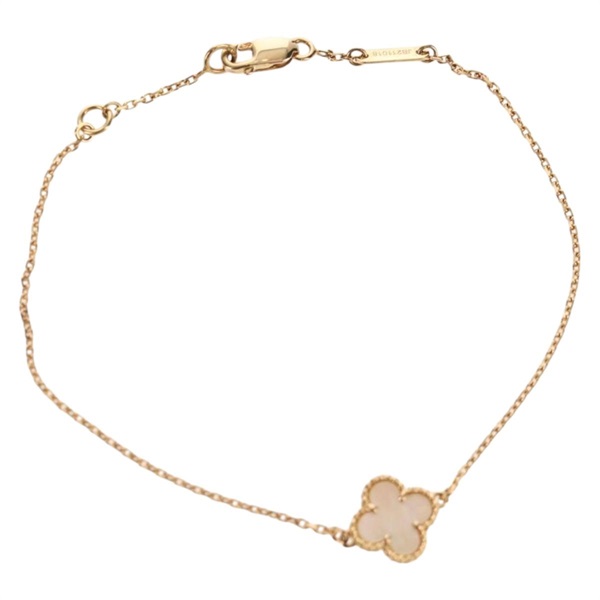 【原宿店限定】ヴァンクリーフ&アーペル Van Cleef & Arpels ブレスレット スィートアルハンブラ マザーオブパール 金無垢 ゴールド レディース 140690M