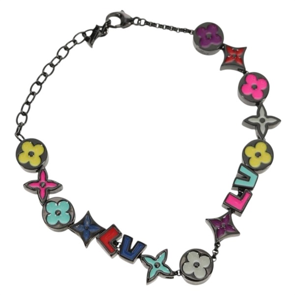 【原宿店限定】ルイ・ヴィトン LOUIS VUITTON ブレスレモノグラムパーティ ブレスレット メタル ブラック M0932A レディース 145065AM