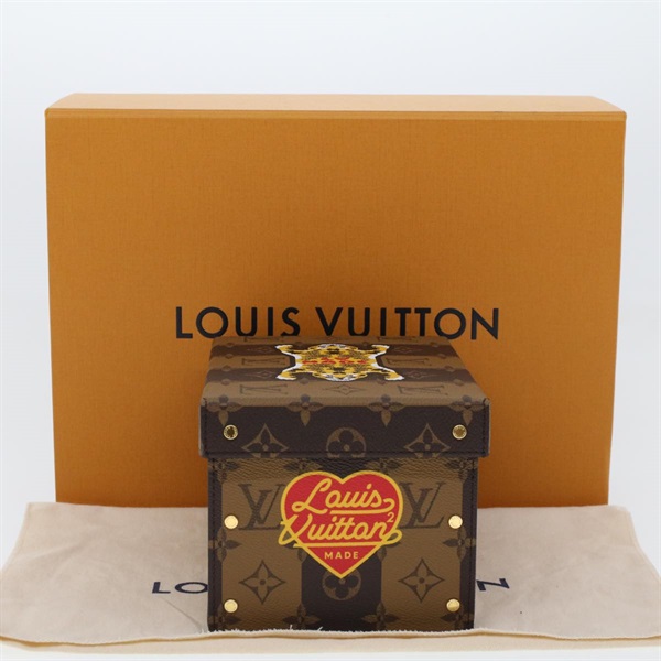 【原宿店限定】ルイ・ヴィトン LOUIS VUITTON カードボード ボックス NIGO アクセサリーケース モノグラムストライプ タイガー ブラウン GI0718 レディース 43816S