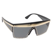 【原宿店限定】ヴェルサーチ VERSACE サングラス プラスチック ブラック ゴールド レディース am9389V