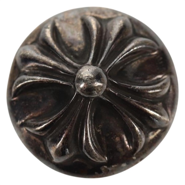 【原宿店限定】クロムハーツ Chrome Hearts 髪留め クロスボールボタンヘアゴム コンチョ Ag925 シルバー レディース 140411M