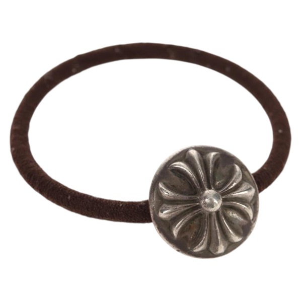 【原宿店限定】クロムハーツ Chrome Hearts クロスボールボタン ヘアゴム ヘアゴム Ag925 シルバー レディース 141206M