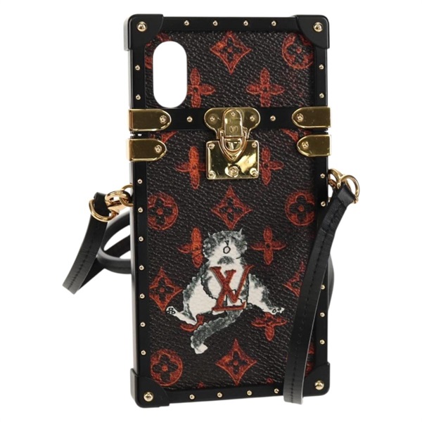 【原宿店限定】ルイ・ヴィトン LOUIS VUITTON アイトランク iPhoneケース キャットグラム iPhoneX/iPhoneXS M63891 レディース 128518M