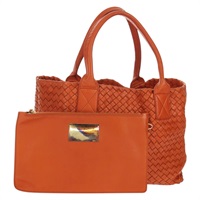 【原宿店限定】ボッテガヴェネタ BOTTEGAVENETA ハンドバッグ イントレチャート レザー ブラウン 141498 レディース 154074V