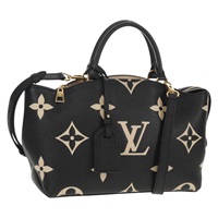 【原宿店限定】ルイ・ヴィトン LOUIS VUITTON プティパレPM ハンドバッグ モノグラムアンプラント ブラック M58913 レディース ka585M