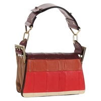 【原宿店限定】クロエ Chloe ハンドバッグ レザー マルチカラー ゴールド レディース BA8653V