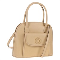 【原宿店限定】セリーヌ CELINE ハンドバッグ レザー 2way ベージュ ゴールド レディース BA8676V
