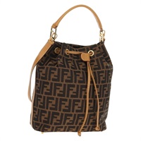 【原宿店限定】フェンディ FENDI ハンドバッグ ズッカキャンバス 2way ブラック ブラウン レディース 160706V