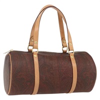 【原宿店限定】エトロ ETRO ハンドバッグ ペイズリー PVC ボルドー レディース am10272V