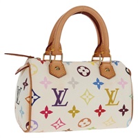 【原宿店限定】ルイ・ヴィトン LOUIS VUITTON ミニスピーディ ハンドバッグ モノグラム・マルチカラー ホワイト M92645 レディース ep12463V
