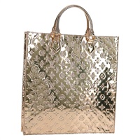 【原宿店限定】ルイ・ヴィトン LOUIS VUITTON サックプラ ハンドバッグ モノグラムミロワール ゴールド M40268 レディース gh1625V